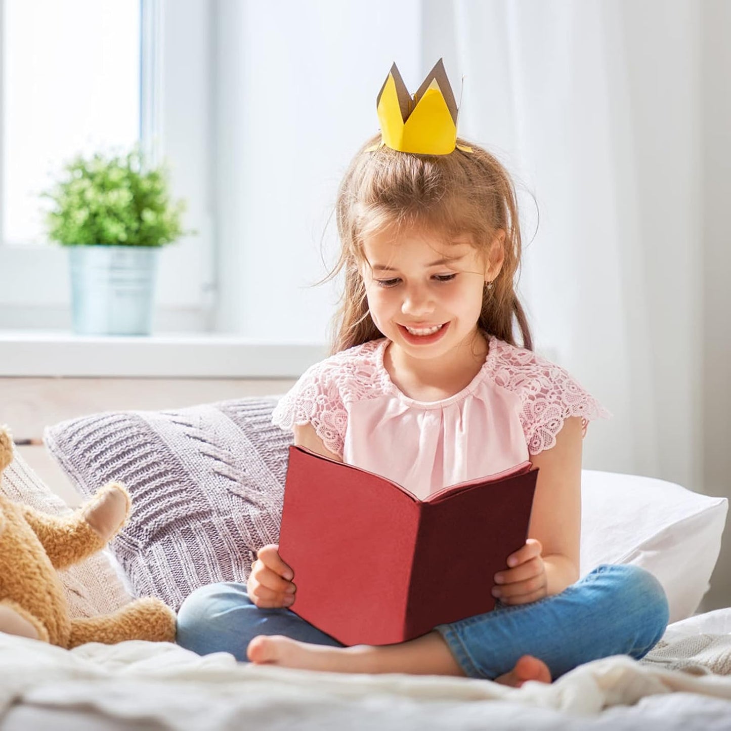 KICNIC Cloth Book Covers 7 Pcs, 6"x9" Stretchable Book Sox Suitable for Most Hardcover Books Up to 8.5”X9.5”, Washable and Reusable Protective Cover for Textbooks