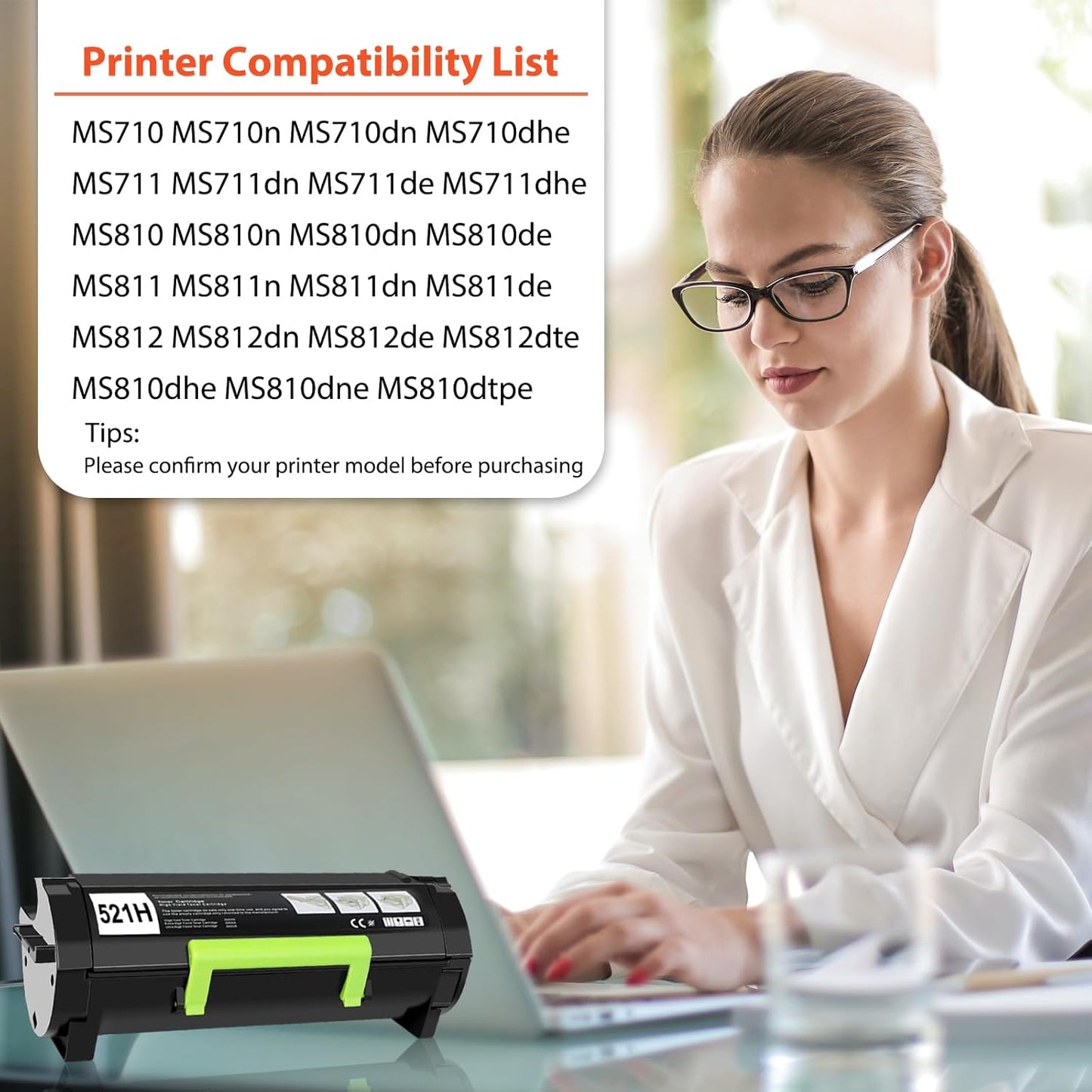 521H 52D1H00 Toner Cartridge Compatible Replacement for Lexmark 521H 52D1H00 for MS710 MS710n MS711 MS711dn MS810 MS810n MS810dn MS810de MS811 MS811n MS811dn MS811dtn MS812 MS812dn MS812de