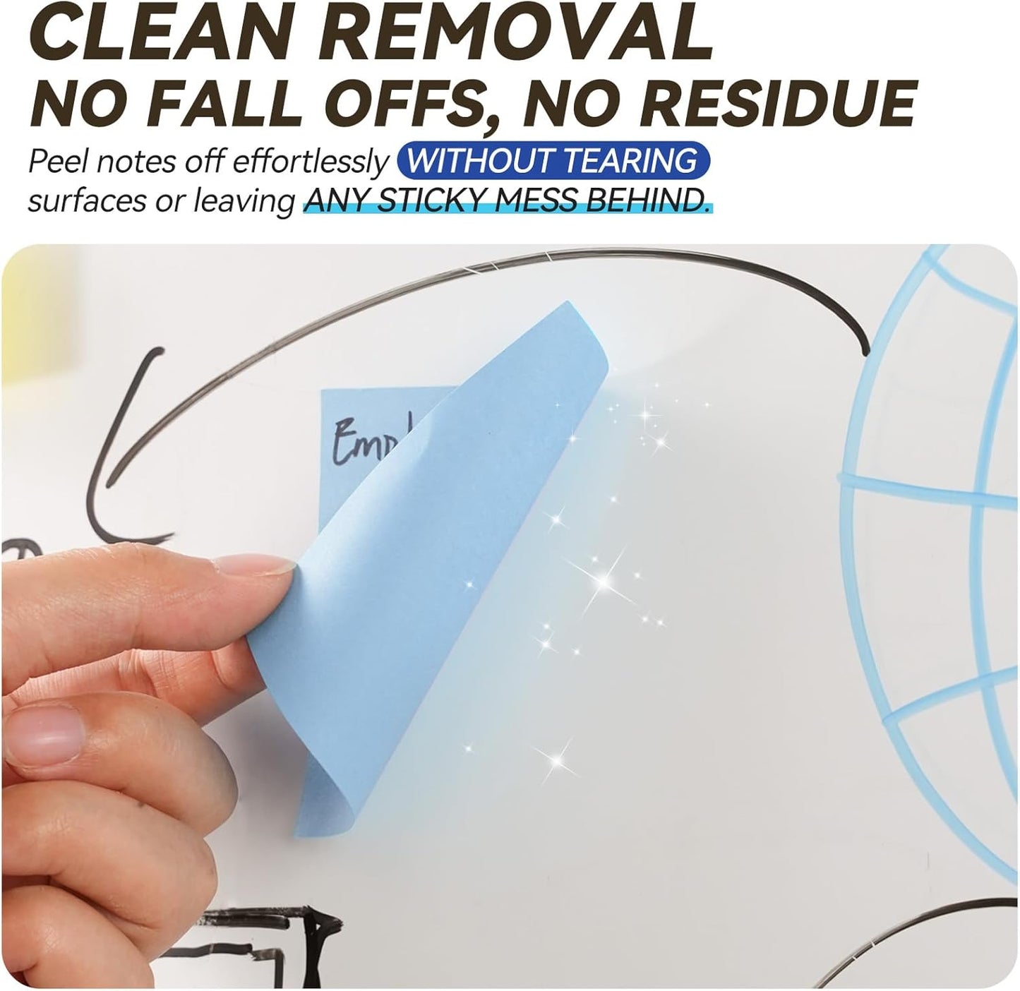 Sticky Notes 3x3in + 2x1.5in Small Sticky Note, 12 Pack 6 Colors Self-Sticky Note Pads | Sticks Strong & Removes Clean | Recycled Paper Cute Sticky Notes to School Supplies, Office Products