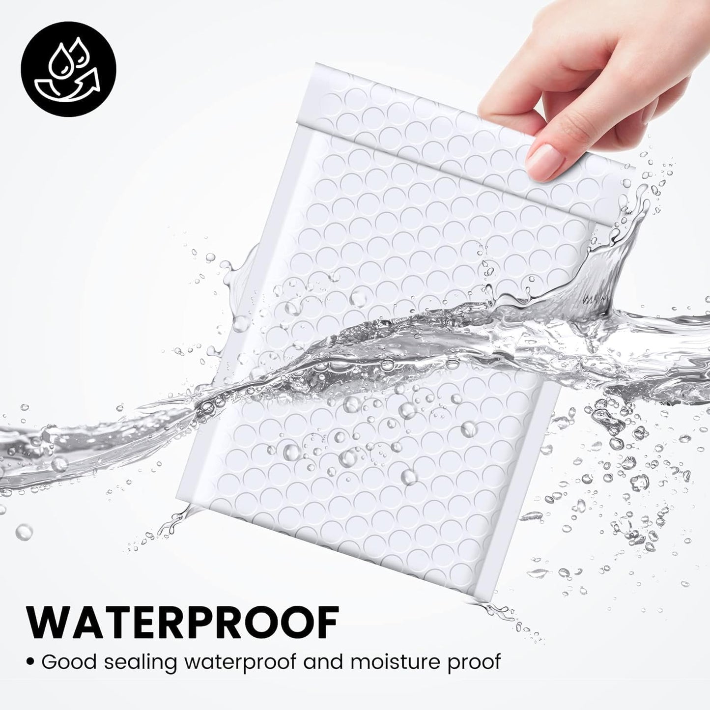 Fuxury White Bubble Mailers 4x8" 4000 Pack, Waterproof Padded Envelopes Self Seal Bubble Envelopes, Padded Mailers for Small Business, Envelope Mailers Usable Size 4x7"