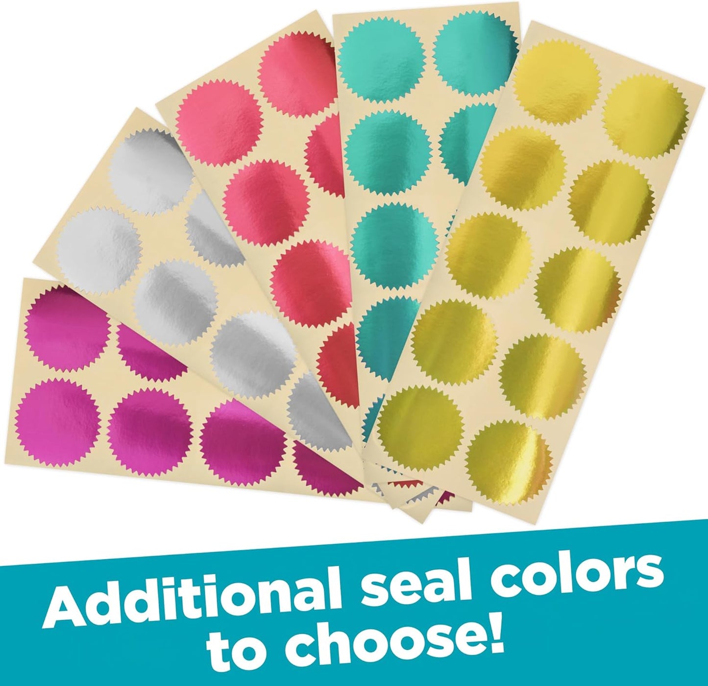 MaxMark Notary Seal Round Embosser for Arizona State - Includes Gold Burst Seal Labels (50 Count)