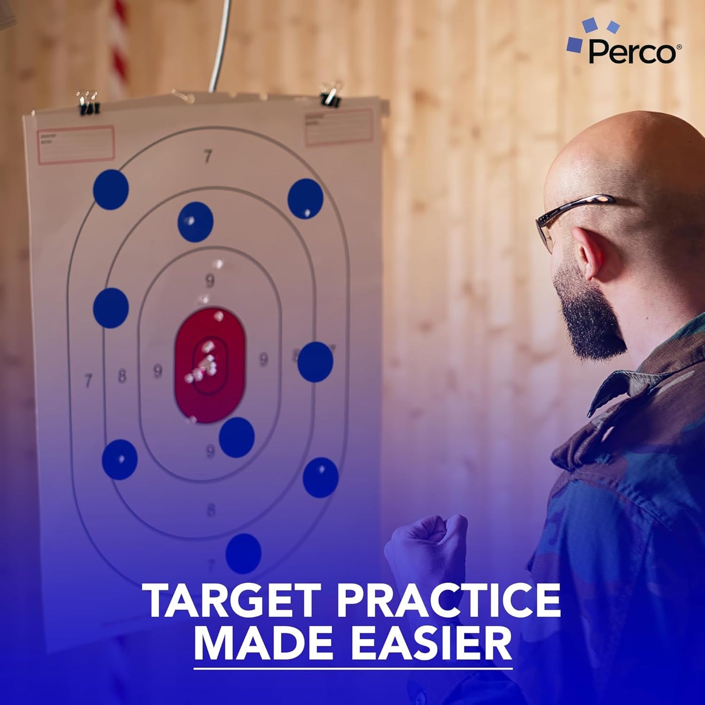 Perco Dark Blue 2-Inch Perforated Circle Dot Sticker Labels — 10 Rolls, 5,000 Round Stickers — with Permanent Adhesive for Organizing, Color Coding, Bin Labeling, Packaging Alerts—Made in USA