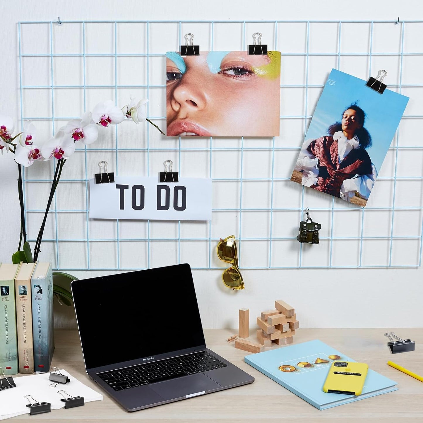 Ufmarine 40 Pcs Large Binder Clips 1.6 inch Length, Binder Clips Large for Office