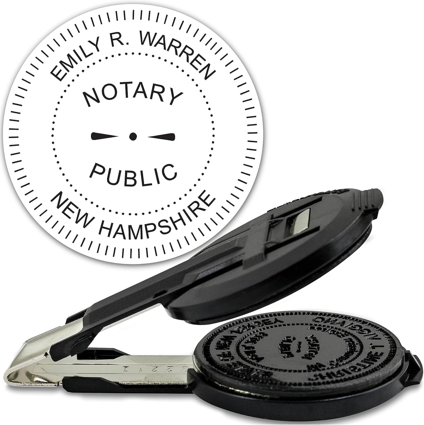 MaxMark Insert Only for Notary Seal Round Embosser for New Hampshire State