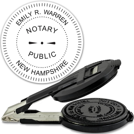 MaxMark Insert Only for Notary Seal Round Embosser for New Hampshire State