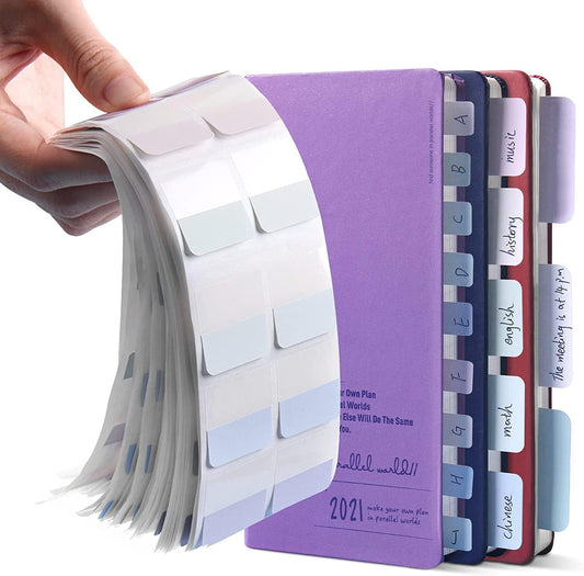 420 pcs Index Tabs, 3 Sizes Colored Page Markers, Writable and Repositionable Book Tabs, Page Tabs for Reading Notes, Books and Classify Files(Light Color)
