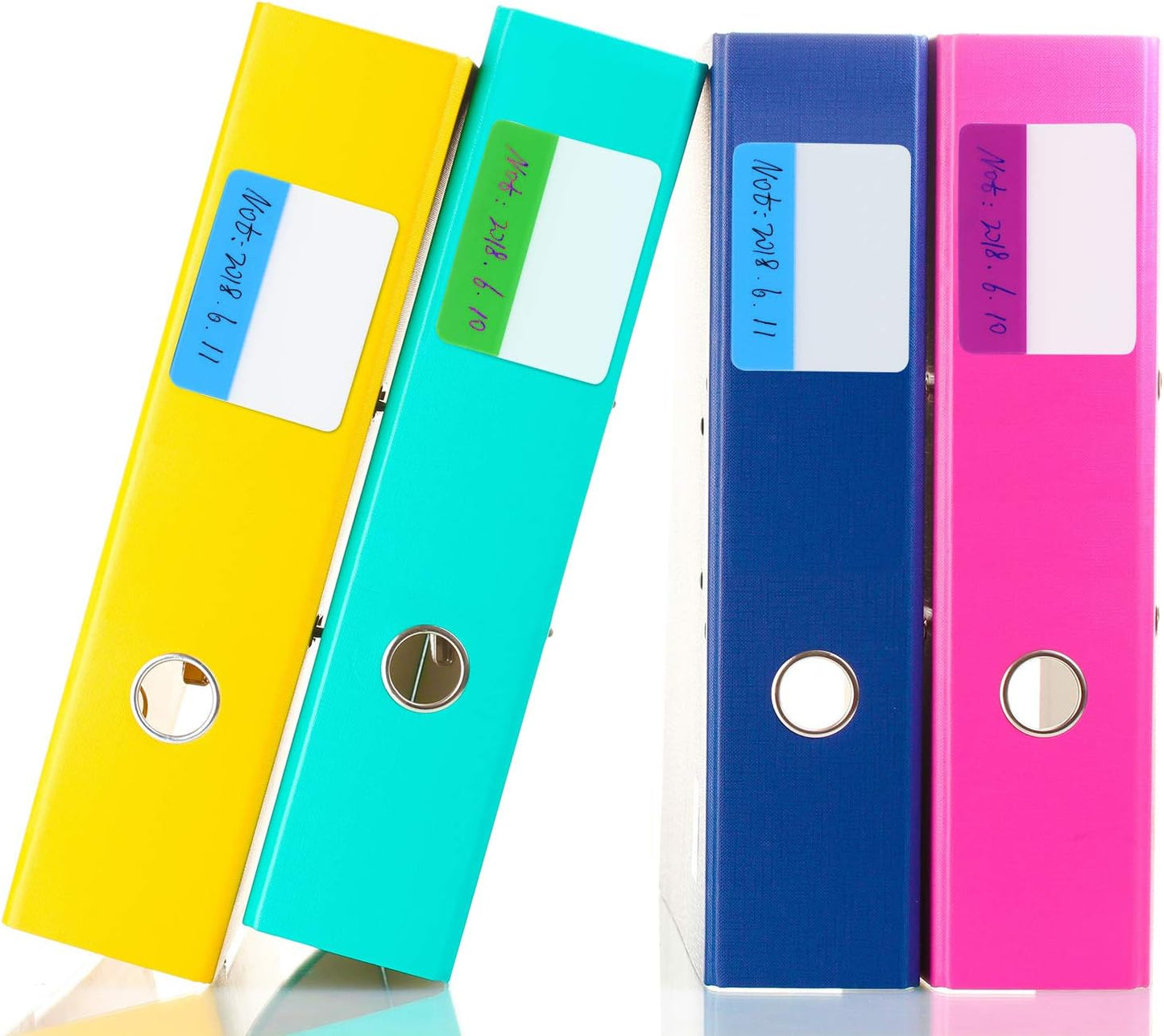 Jovitec 800 Pcs 40 Sets Sticky Tabs 2 Inch Colored Index Tabs Writable and Repositionable Labels for File Folders Books Reading Notes Classify File(Novelty Colors)