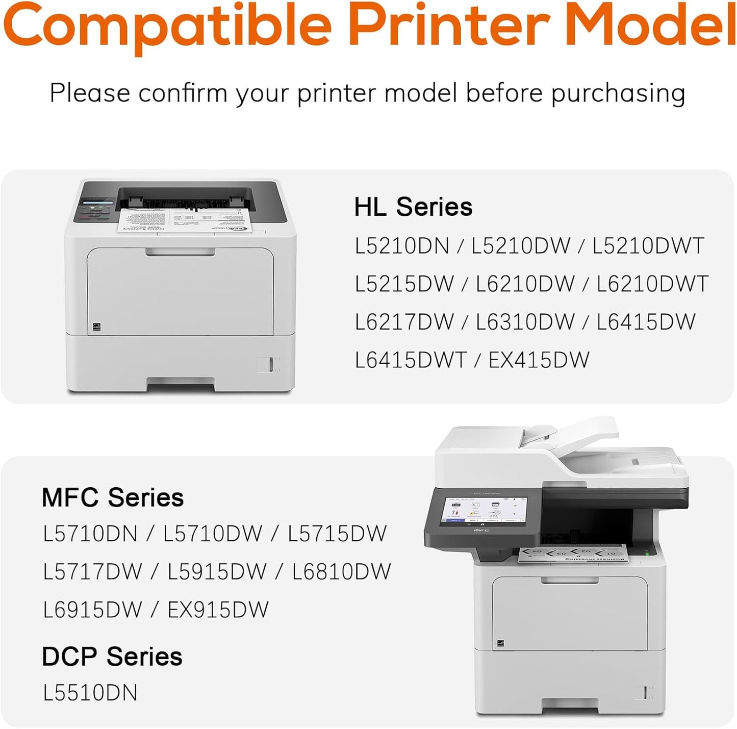 TN920XL TN920 Toner Compatible for Brother TN-920 XL TN920XL Toner with chip Replacement for HL-L6210DW HL-L6210DWT HL-L5210DN HL-L5210DW HL-L5210DWT HL-L6310DW MFC-L6810DW(2 Black)