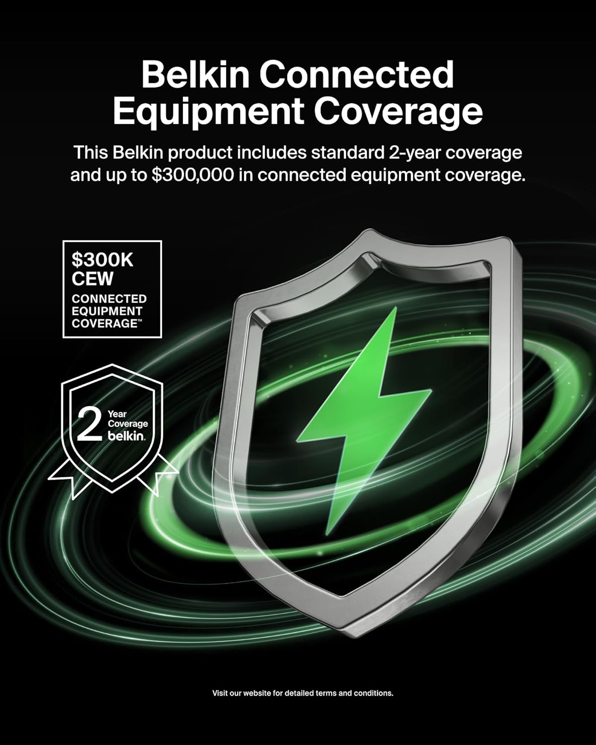 Belkin Power Strip Surge Protector with 12 AC Multiple Outlets, 10 ft Long Flat Plug Heavy Duty Extension Cord for Home, Office, Travel, Computer Desktop, Laptop & Phone Charging Bricks (4,156 Joules)