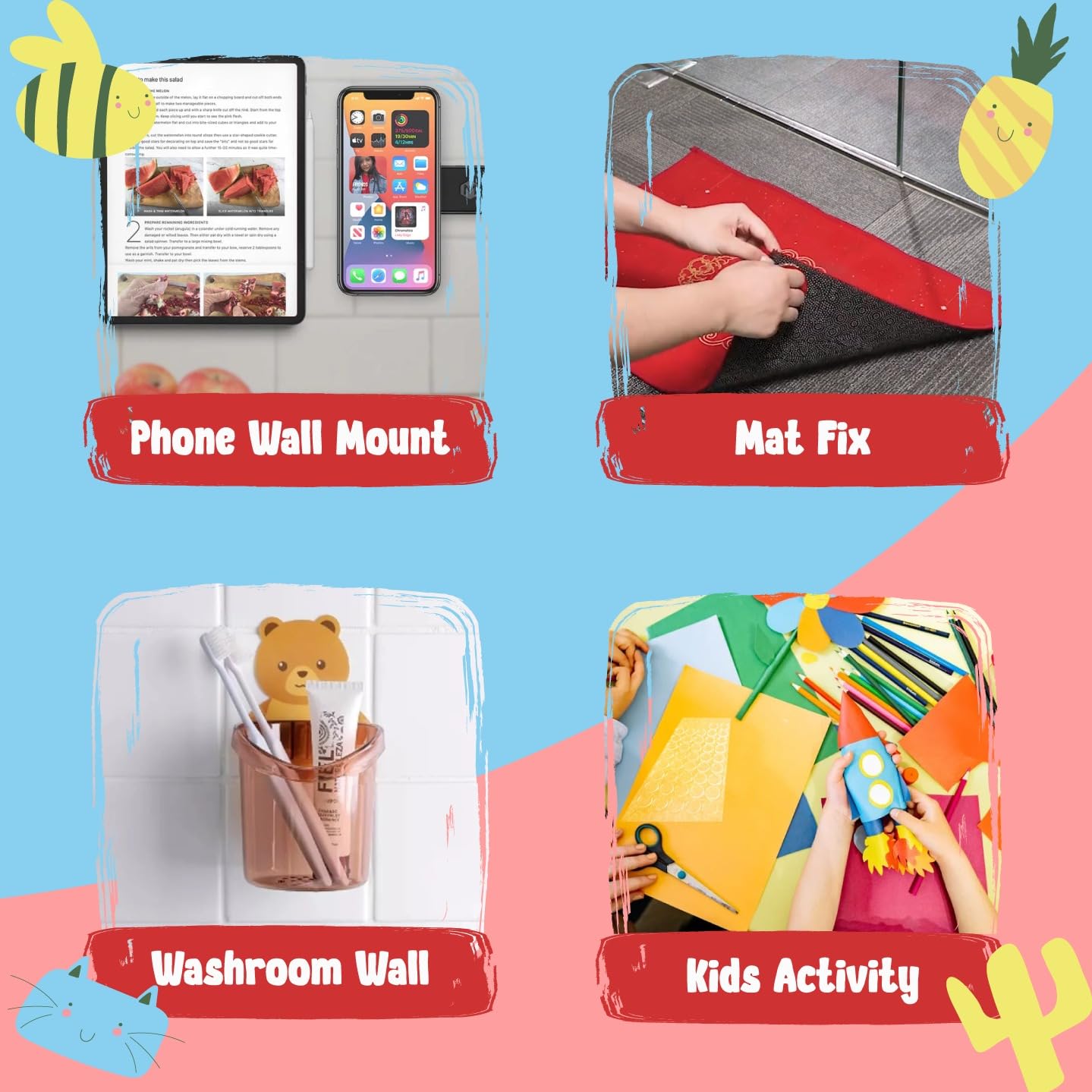 Double Sided Tape Sticky Dot Removable Putty No Trace Clear Sticky Tack Waterproof Stickers for Festival Decoration Picture Hanging Museum Wax Gel, Earthquake Putty Hanging Strips Mounting Dots