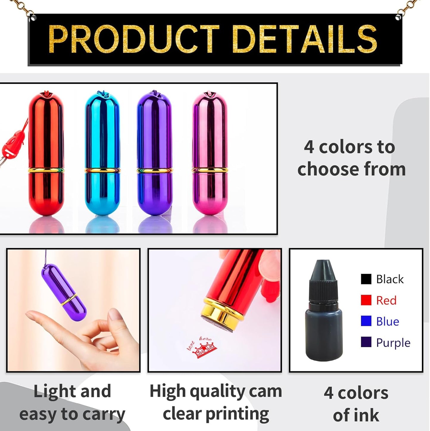 Custom Loyalty Card Stamp Personalized Self Inking Stamp for Business Stamp, Reward Stamp, Food Stamp， Small Round Rubber Stamp, Beauty Templates