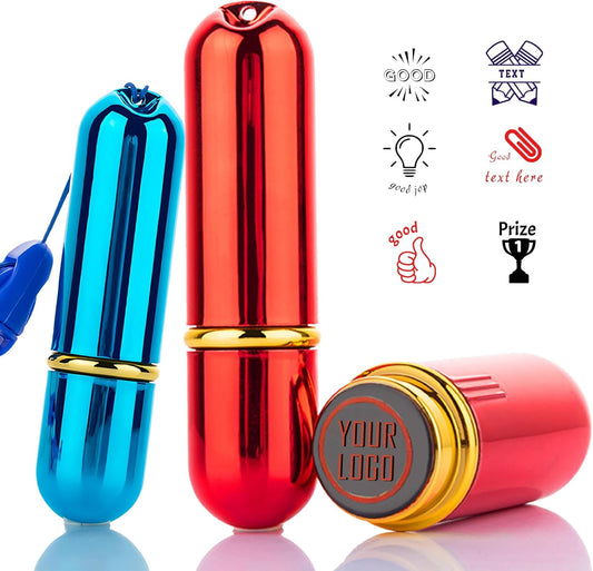 Custom Loyalty Card Stamp Personalized Self Inking Stamp for Business Stamp, Teacher Stamp, Reward Stamp, Self Inking Stamp, Small Round Rubber Stamp