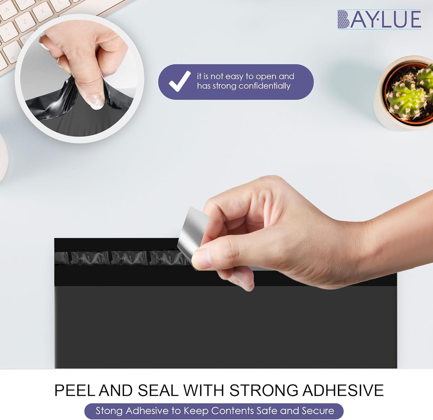 Black Large Poly Mailers 19x24 Inch | Strong Adhesive Self-Seal Mailer Bags | Tear, Tamper, Water Resistant Shipping Envelopes | Thick Strong polymailer Bags XL Clothing Shipping Bags | 100 Pcs Bulk