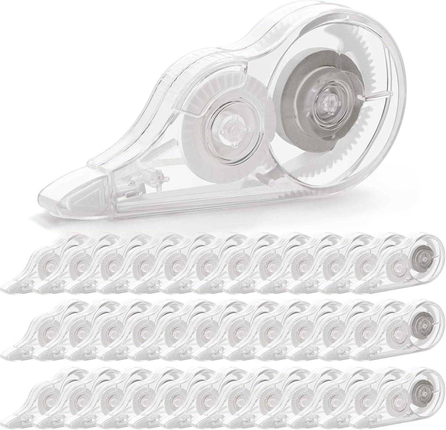 36 Pcs Correction Tape, 236 Inch White Wrong Out Tear-Resistant Bulk, Instant Corrections Easy To Use Applicator for School, Office, Note Taking, Journal (Tape Width 0.2 in, Clear)