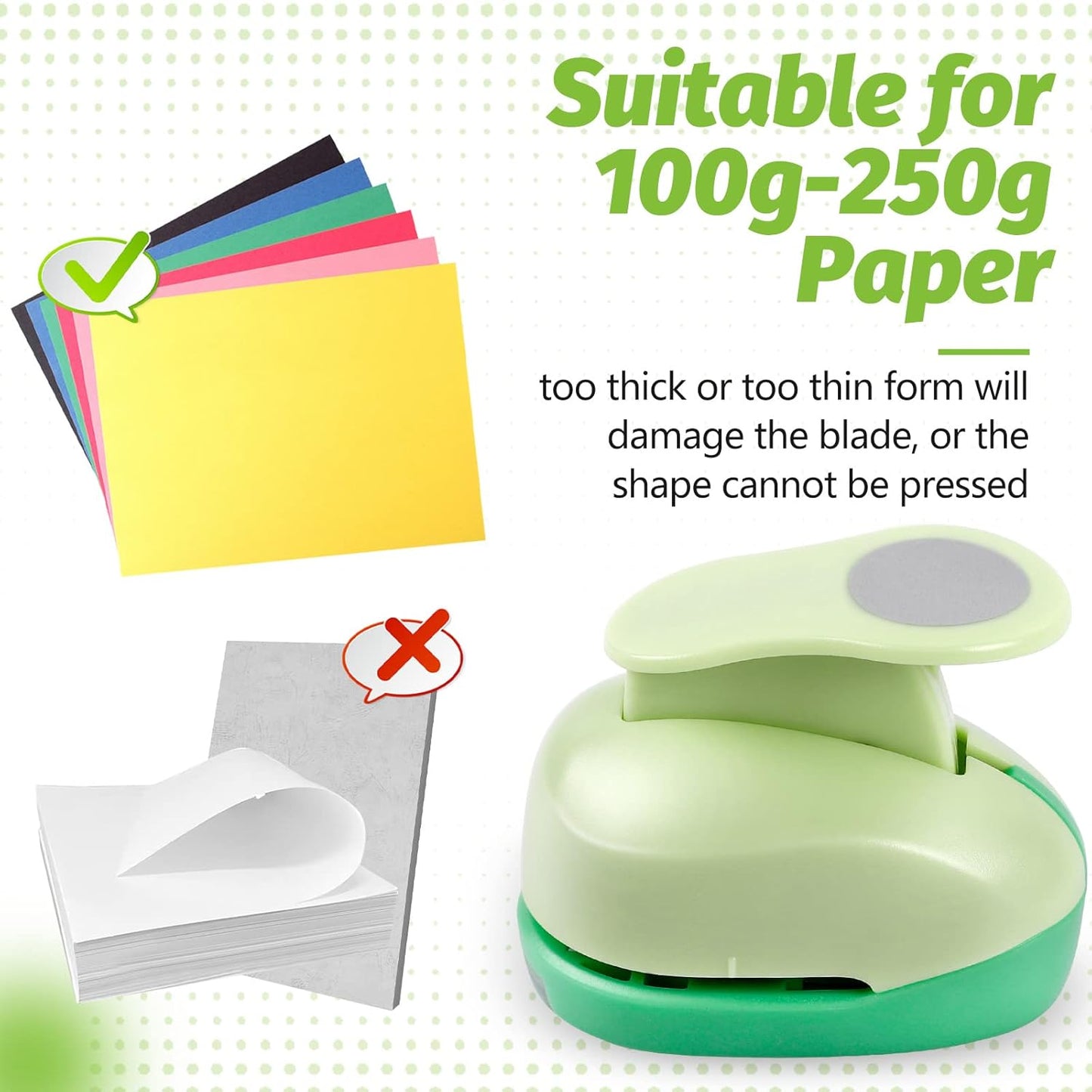 UCEC Circle Punch, 1.75 Inch Hole Punch for Crafting, Scrapbooking, Cards, Arts and Fun Projects - Handmade Paper Craft Circles