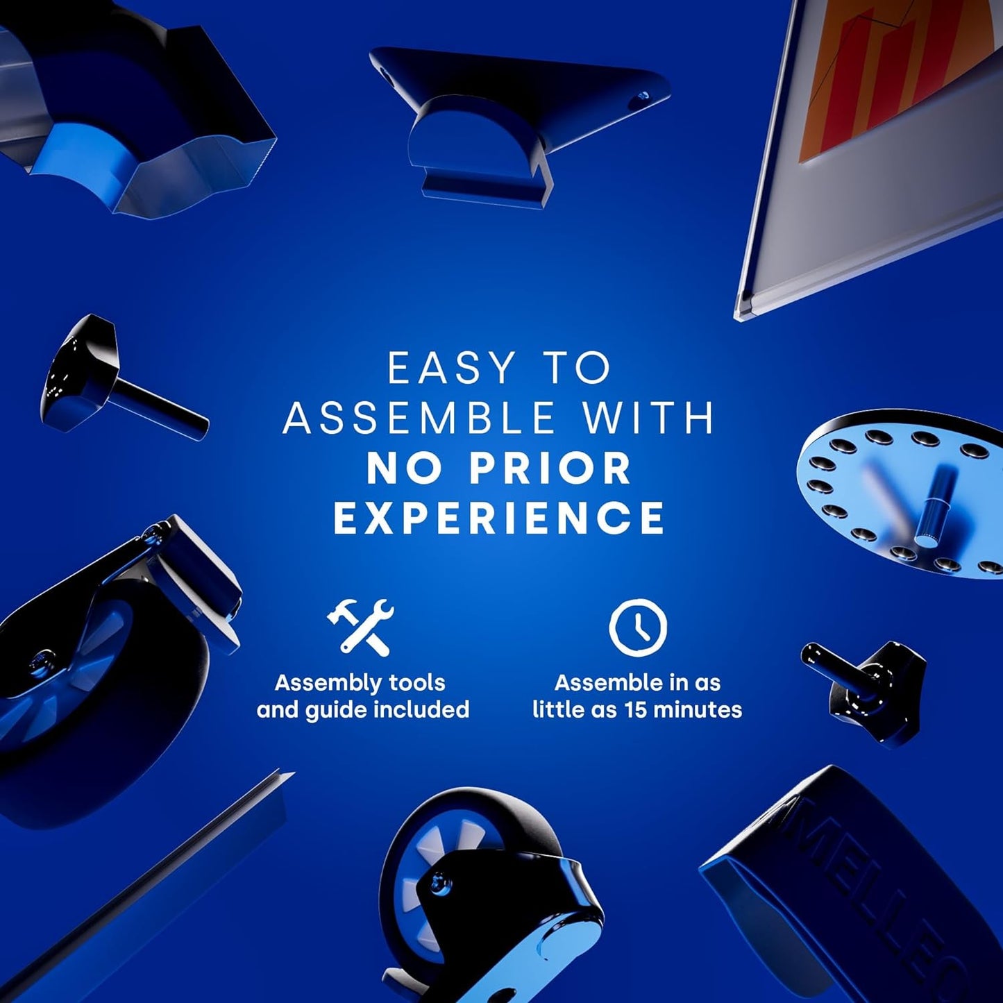 Rolling Dry Erase Board 70 x 36 - Large Portable Magnetic Whiteboard with Stand - Double Sided Easel Style Whiteboard with Wheels - Mobile Standing White Board for Office, Classroom & Home