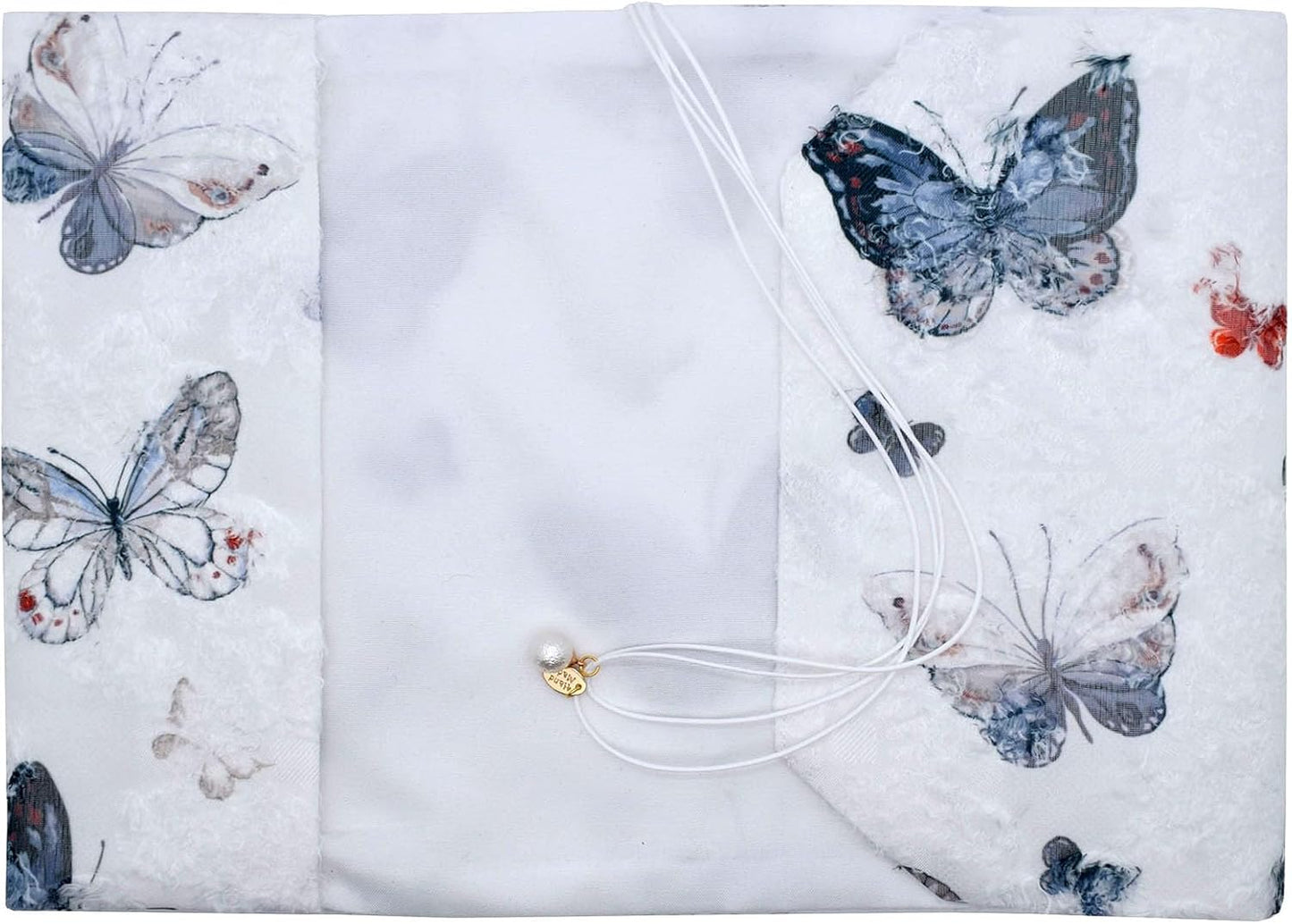 BLBMH Book Covers for Paperbacks Book Cover for Privacy Fit for 5.5x8.5 inch Adjustable Book Jacket Cover for Diary Books Fabric Softcover Protector for Notebook Book Lovers Gifts - Butterfly A 8.5in