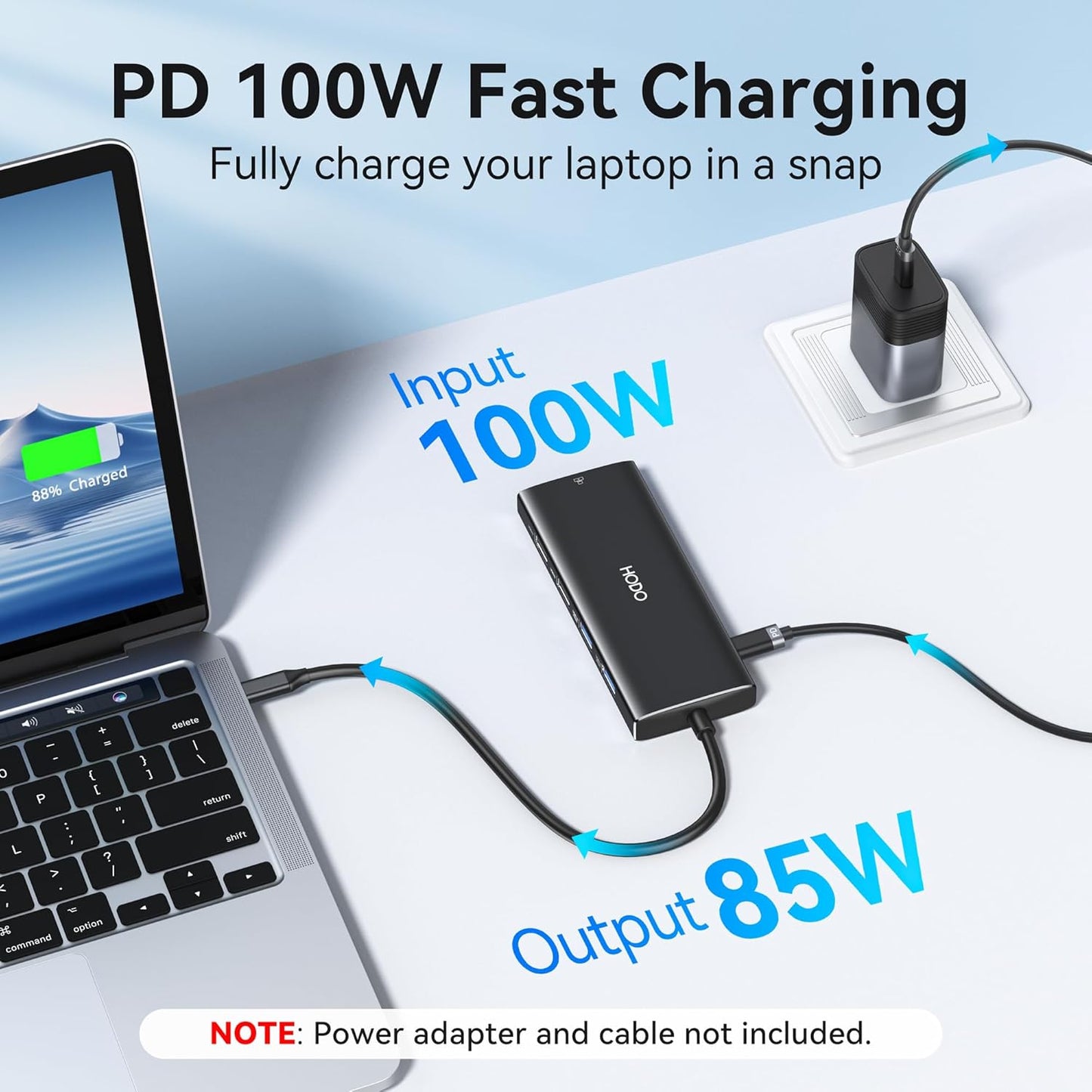 USB C Hub Multiport Adapter, 10-in-1 Laptop USB C Docking Station for Dell/HP Laptop, Type C Dock to 4K HDMI,Ethernet,100W PD,3USB 3.0, 2USB 2.0, SD/TF, Thunderbolt Dock for MacBook, Surface, Lenovo