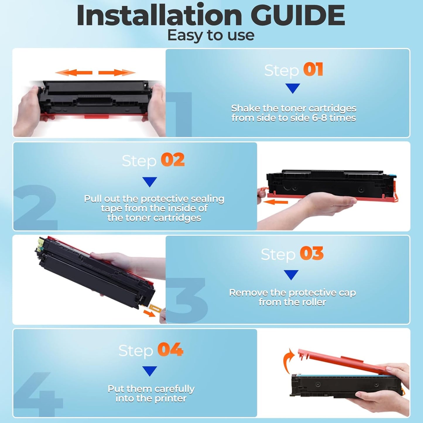 218A Toner Cartridges 3301sdw 3301fdw 3201dw for HP 218A 218X toner Cartridge 4 pack, 3301fdw 3201dw Toner Cartridge, W2180A HP218A 218 Toner for Color Laser Jet Pro MFP 3301fdw 3201dw 3301sdw 3301cdw