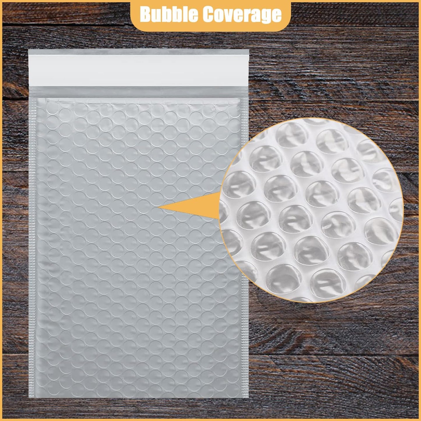 6in x 9in Bubble Mailer, Gray Poly Mailer, Padded Envelope, Shipping Envelope, Waterproof, Self-Sealing, For Small Business, Shipping, Mailing, Boutique Packaging(250PCS)