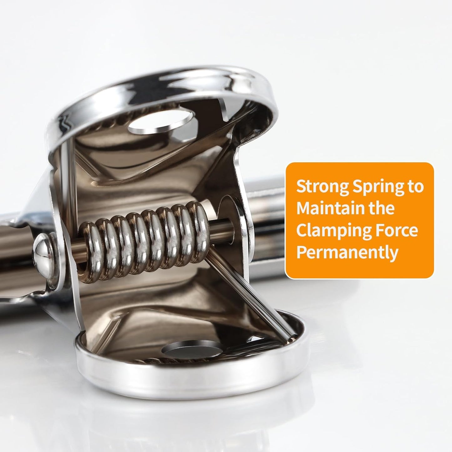 SIAMESE Bulldog Clips, 4 Pcs Binder Clips for Office & Kitchen, Multi-Purpose Binder and Food Bag Clamps for Sealing, Storage, Hanging (Silver)