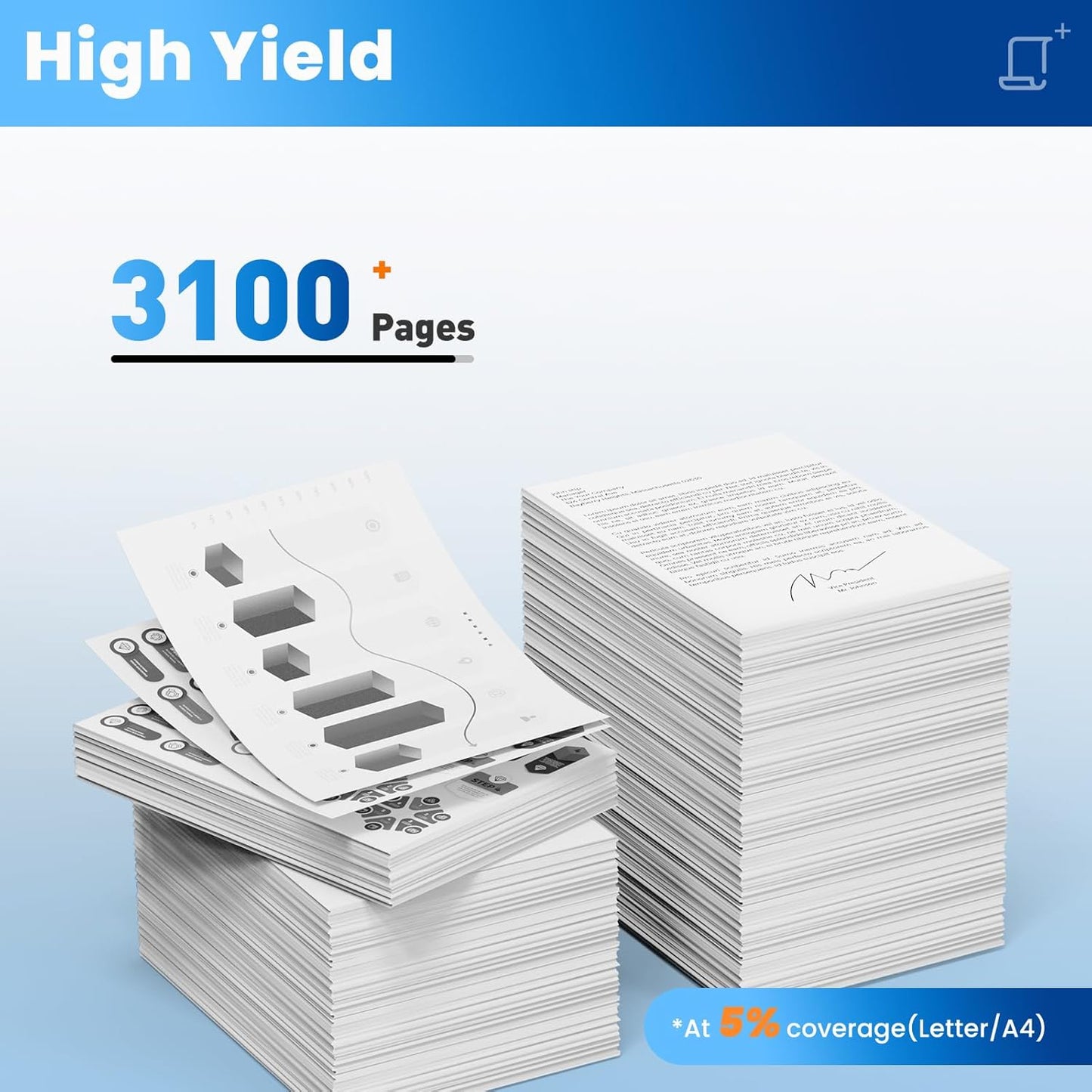 26A Black Toner Cartridge CF226A Compatible for HP 26A 26X Black Toner Cartridge Replacement HP26A Works with Laser Jet pro M402n M426fdw M402dn M402dw M402m Pro MFP M427dw M426dw M426fdn, 1 Pack