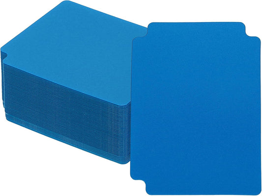 PATIKIL Trading Card Dividers, 50 Pcs Index Card Football Card Sorter Storage Boxes Organizer Tray Accessories for Sports Game Baseball Card, Light Blue