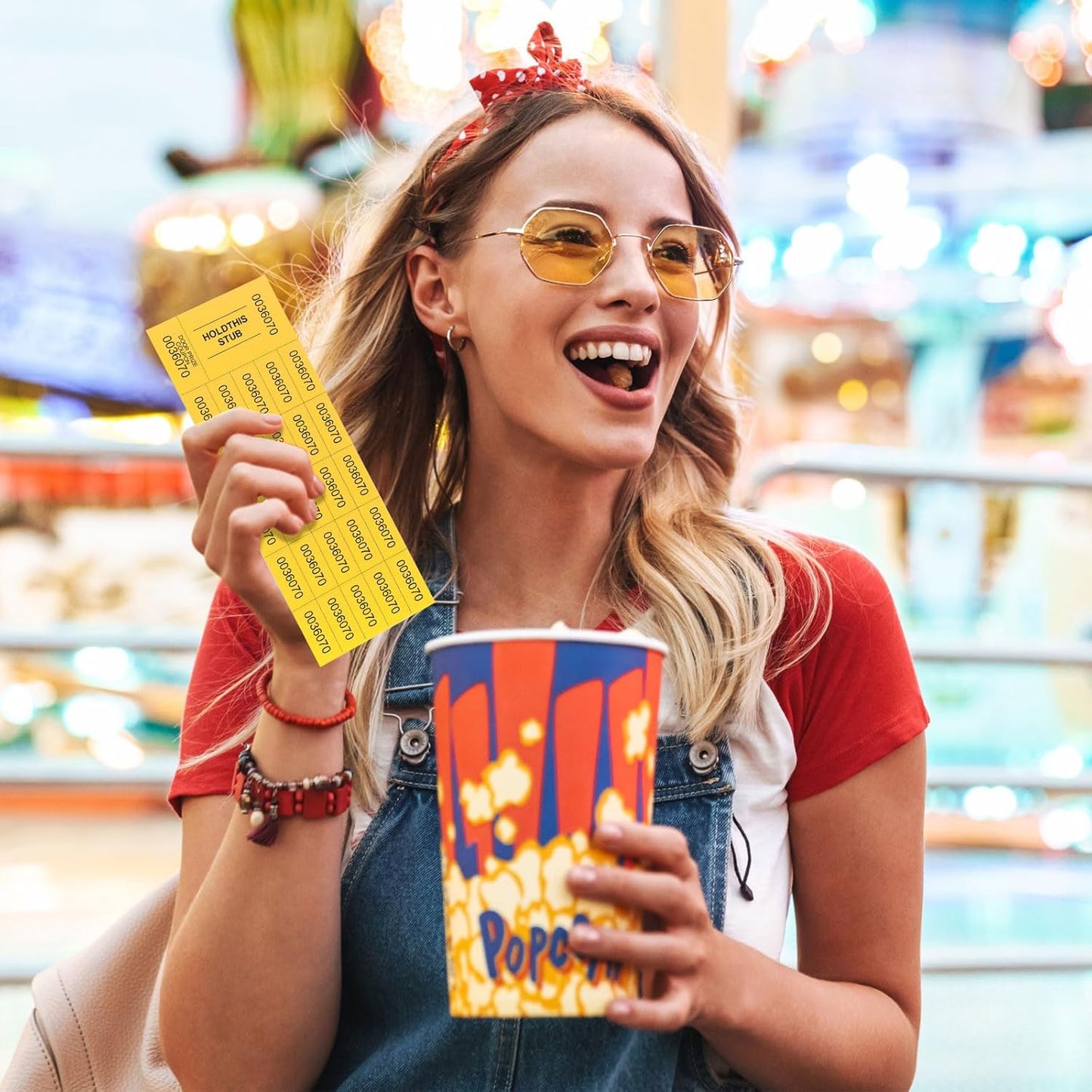 Kosiz 2000 Sheets Raffle Ticket 25 Bid Chinese Auction Tickets Tricky Tray Basket Raffle Sheets for Back to School Class Rewards Carnival Door Prizes Events(Dark Yellow)