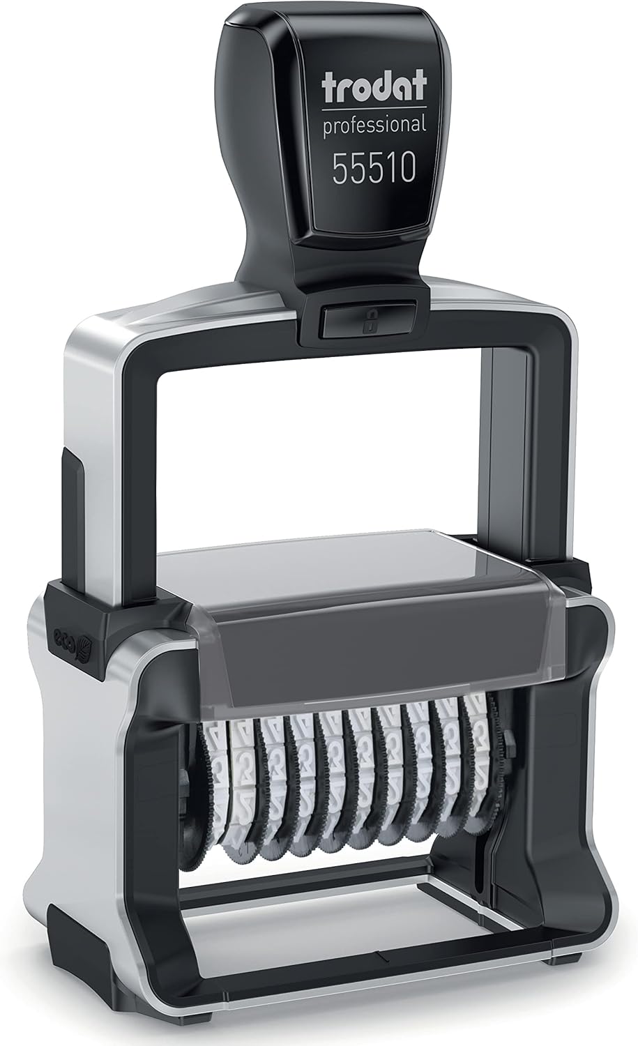 Rubber Stamp Creation Heavy Duty Numberer, 10 Digit Self-Inking Numbering Stamp 5mm Character Height Black