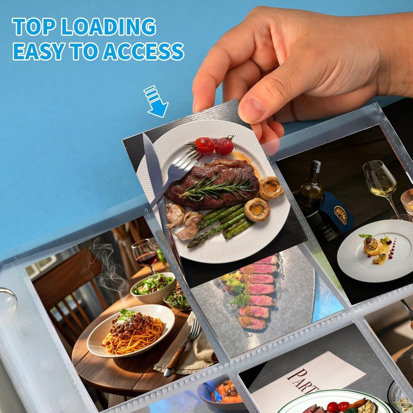 300 Pack 9 Pocket Card Sleeves Binder Sheets，Holds 5400 Cards, Clear Trading Card Sleeve Pages Protector for Trading Card Binder Sleeves Fit for Baseball,Football,Game,Business Cards