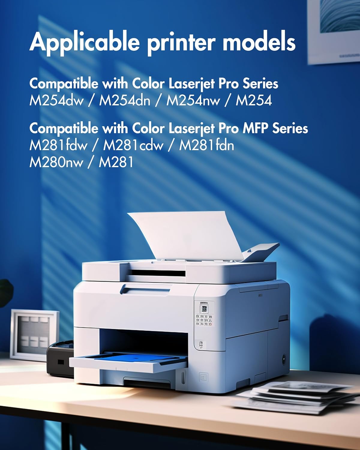 202X Toner Cartridges (with Chip) - High Yield Replacement for HP 202X Toner Cartridges CF500X 202A CF500A Works for HP Color Laserjet Pro MFP M281fdw M281cdw M281fdn M254dw M254dn Printer (4 Pack)