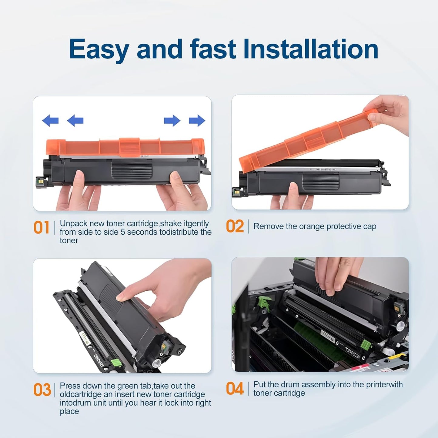 TN229XL TN229 Toner Cartridge High Yield Replacement for Brother TN229 TN229XL Toner Work with Brother MFC-L3780CDW MFC-L3720CDW HL-L3280CDW HL-L3220CDW HL-L3300CDW HL-L3295CDW (4Pack)