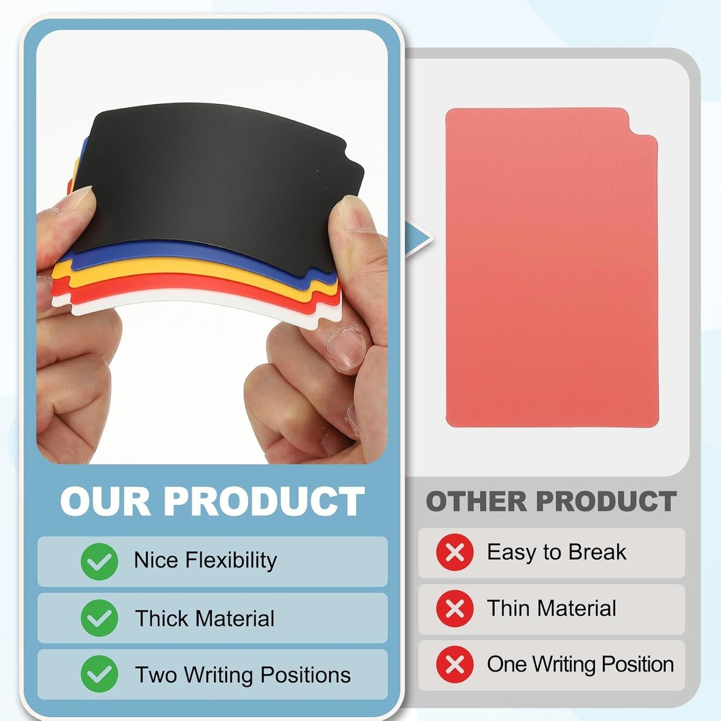 PATIKIL Trading Card Dividers, 50 Pcs Index Card Football Card Sorter Storage Boxes Organizer Tray Accessories for Sports Game Baseball Card, Dark Green