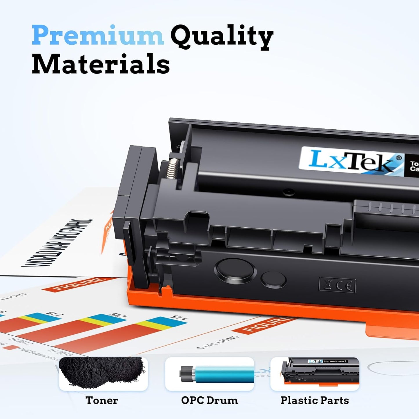 218A 218X Toner Cartridges (with Chip) High Yield Compatible Replacement for HP 218A Toner Cartridges 4 Pack for HP Color Laserjet Pro MFP 3301fdw 3201dw 3301cdw 3301sdw W2180A W2180X (BCMY, 4-Pack)