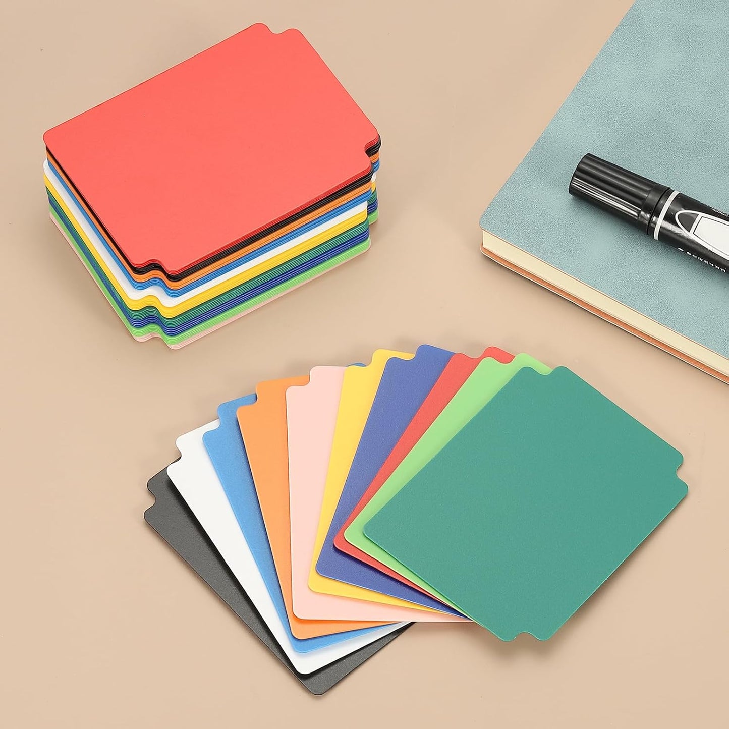 PATIKIL Trading Card Dividers, 100 Pcs Index Card Football Card Sorter Storage Boxes Organizer Tray Accessories for Sports Game Baseball Card, Black