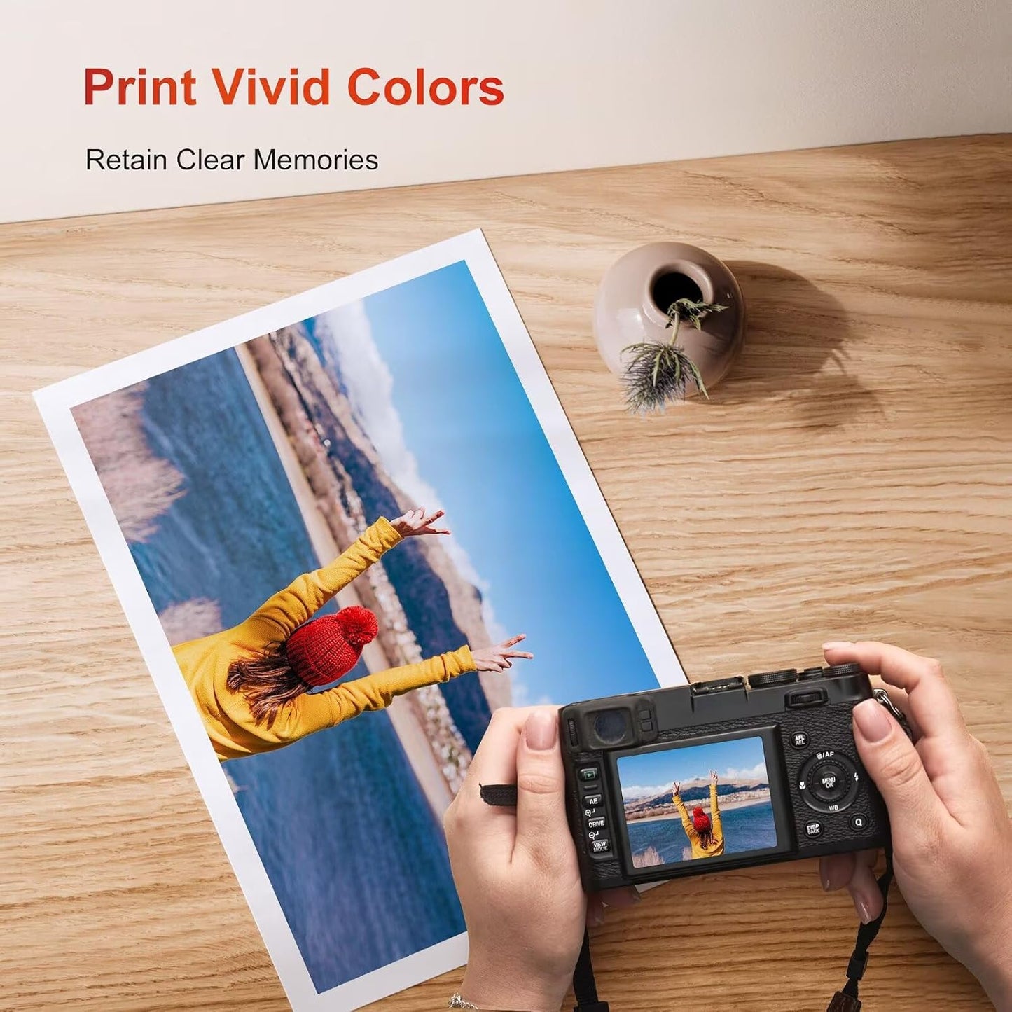 64XL Black and Color Ink Cartridge for HP Ink 64 64XL Ink Cartridge Combo Pack for Envy Photo 7855 7858 7800 7155 7120 Inspire 7255e 7900e 7950e 7955e 7958e Tango Series Printer (1 Black, 1 Color)