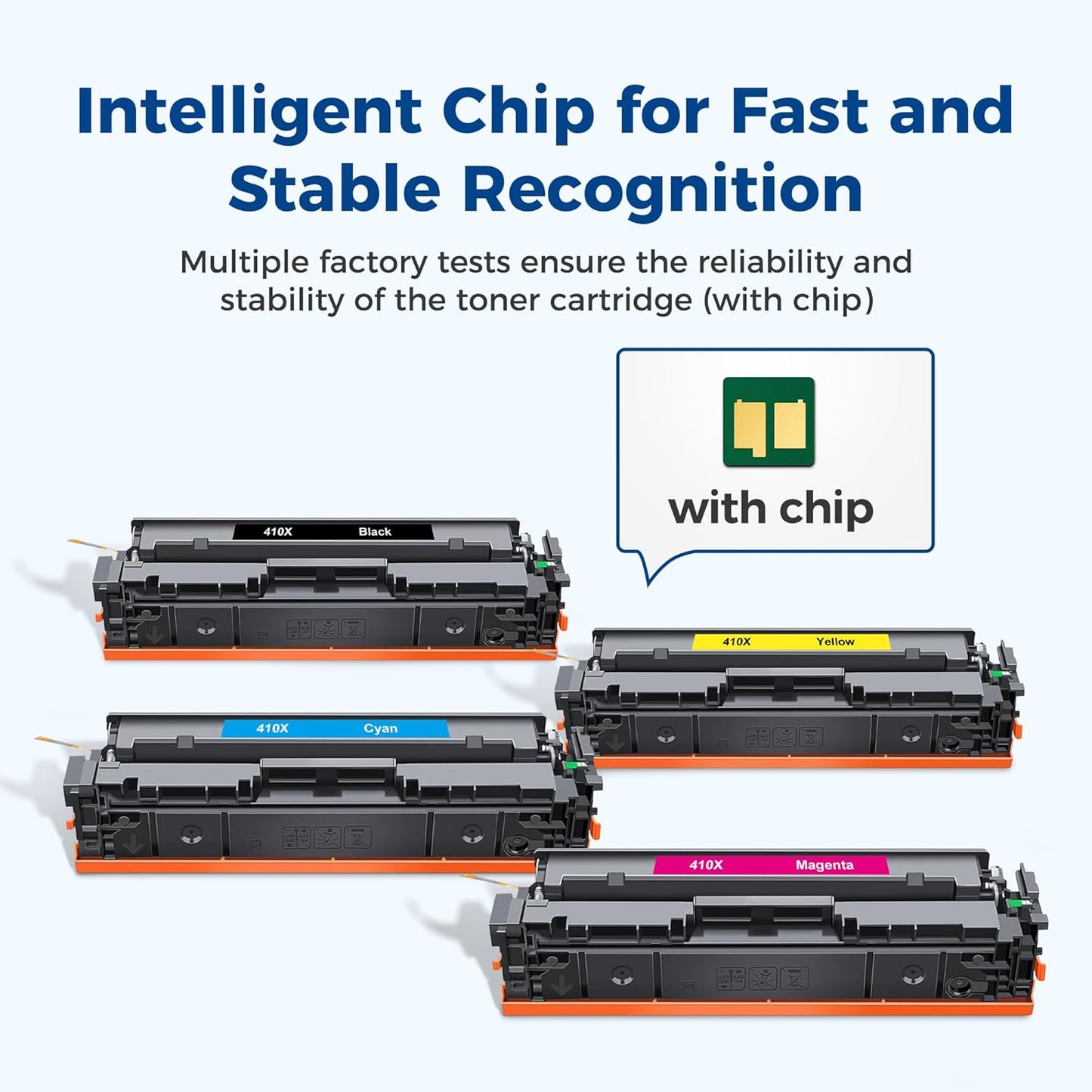 410X Toner Cartridges High Yield 4 Pack Compatible with Color LaserJet Pro M452 MFP M477 M377 Series for HP 410X 410A Toner Work for MFP M477fdw M477fdn M477fnw M377dw Pro M452dn M452dw M452nw Printer