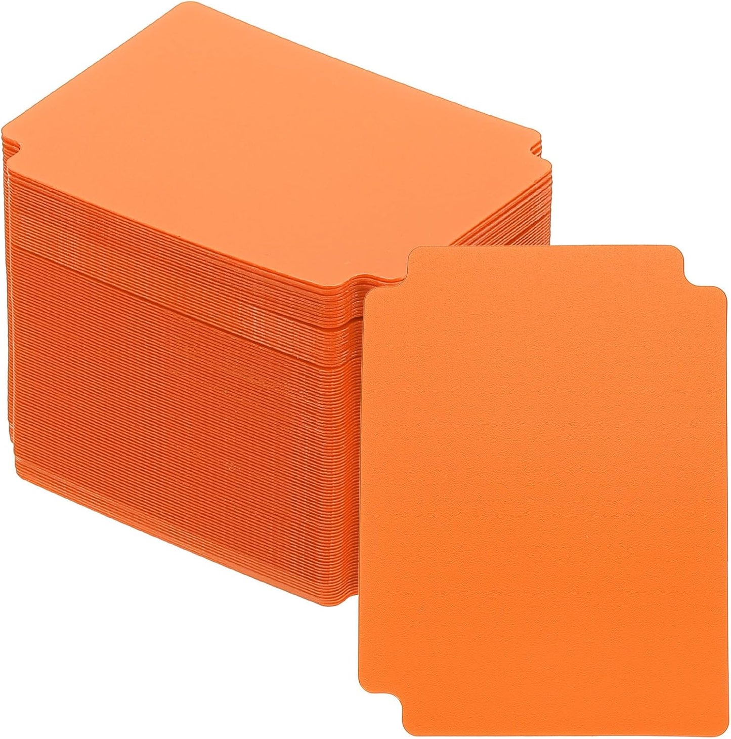 PATIKIL Trading Card Dividers, 100 Pcs Index Card Football Card Sorter Storage Boxes Organizer Tray Accessories for Sports Game Baseball Card, Orange
