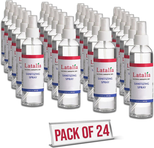 Hand Sanitizer Spray - Pack of 24 Unscented Spray Hand Sanitizer for Hands (6.67 Fl oz)