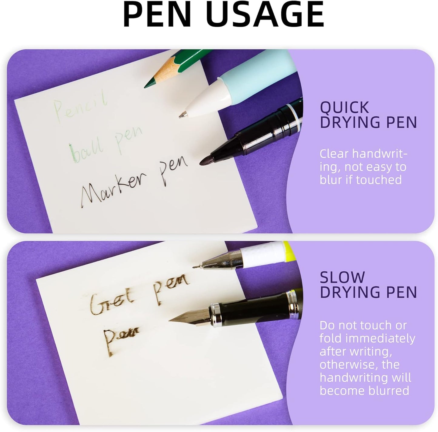 Golcellia Transparent Sticky Notes, See Through Sticky Note, Pastel Colorful Clear Sticky Notes-1040 Sheet Pack (3 Styles) Annotating Books Repositionable Translucent Sticky Tabs