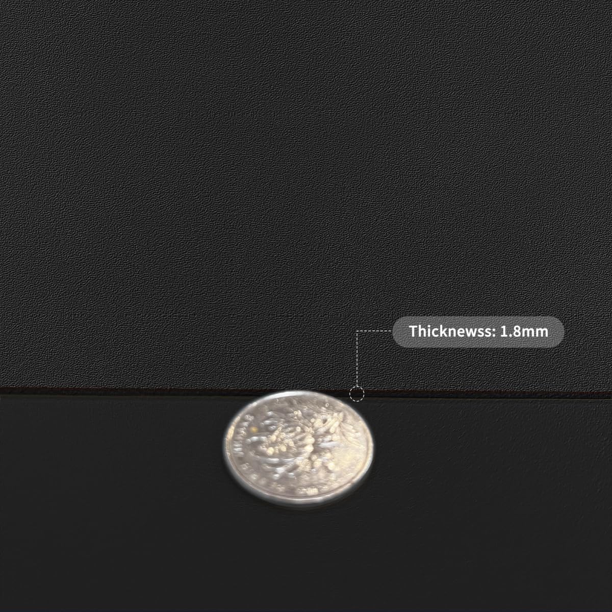 Leather Table Pad,1.8mm Thick,40x96 Inch,Dining Table Pad,Table Pads for Dining Room Table Rectangular,Table Protector for Dining Room Table,Table Top Protector(Black+Black,40x96)