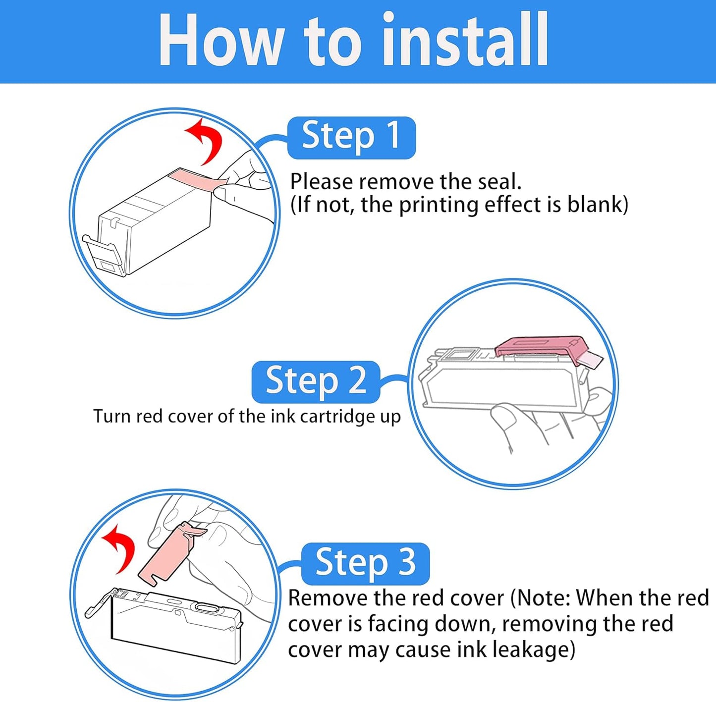 LCL PGI-35 Black Ink Cartridge Replacement for Canon 35 36 PGI35 CLI36 Ink Work with Canon Pixma iP110 iP100 IP100B TR150 mini260 mini320 Printers (6BK)