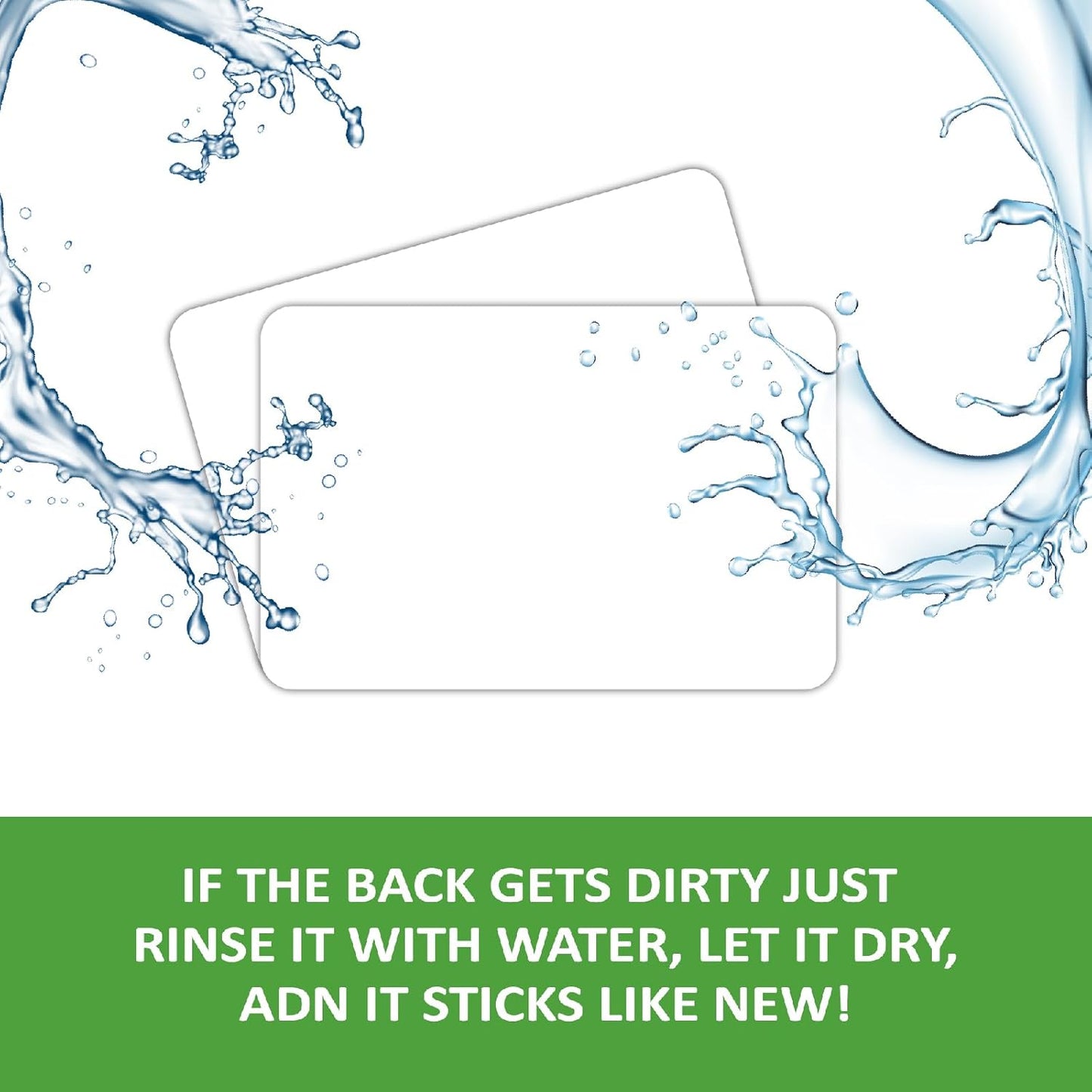 SVNOOC Multi-Use Label Stickers Dry Erase Sticky Notes, Labels for Storage Bin, Wall, Refrigerator, Home, Office, Classroom Use 4x6 inches (6 Pack)