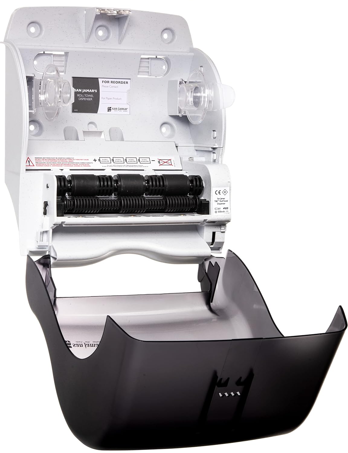 San Jamar Classic Tear-N-Dry Essence Plastic Paper Towel Dispenser, Towel Dispenser for Bathroom, 9.75 X 14.75 X 12.25 Inches, Black Pearl