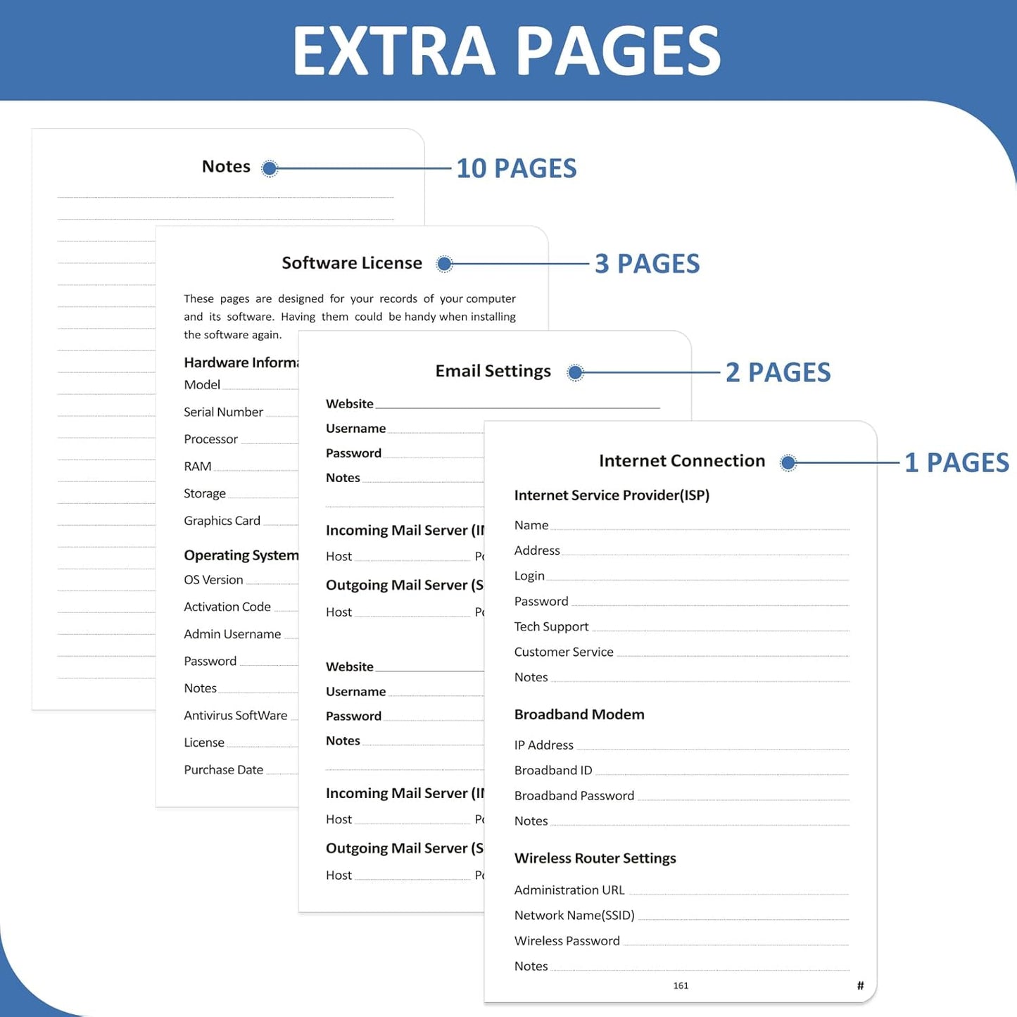 Password Book with Individual Alphabetical Tabs Laminated, Large Print Password Keeper Book for Seniors, A5 Hardcover Internet Password Log Book to Record Website Login Details - Bloom