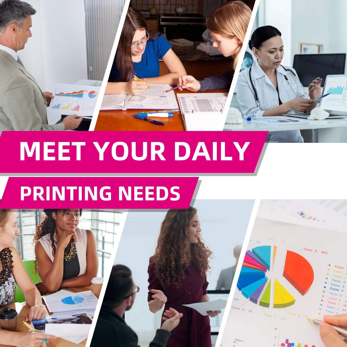 CLI-281 XXL Cyan/Magenta/Yellow-3 Color Ink Cartridges Compatible with Canon 281XXL CLI281 Value Pack Work for Pixma TS6120 TS8120 TR7520 TR8520 TS9120 TS6220 TS8220 TS9520 TS9521C