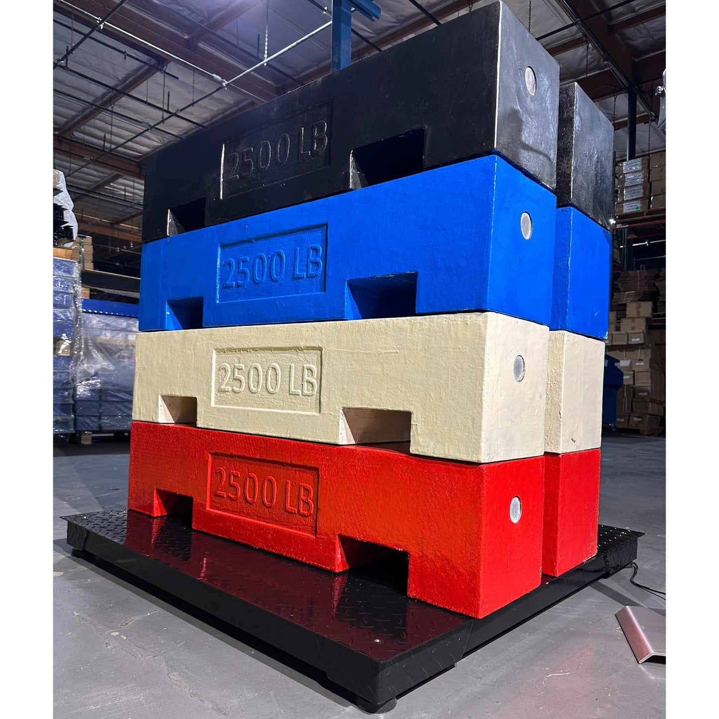 SellEton SL-700-2x2 Floor Scales, Accurate Pallet Scales with Smart Digital Indicator for Warehouse Shipping and Medium Duty Industrial Weighing (24"x24", 1000 lb x 0.2 lb)