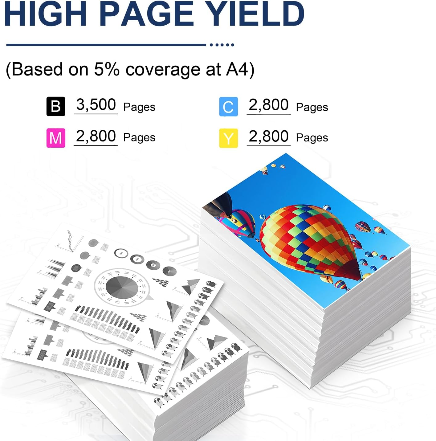 312A Remanufactured Toner Cartridges 4 Pack (with Chip) Replacement for 312A Toner Cartridge Color Laser Pro MFP M476 Series M476dn M476dw M476nw Printer (Black, Cyan, Magenta, Yellow)