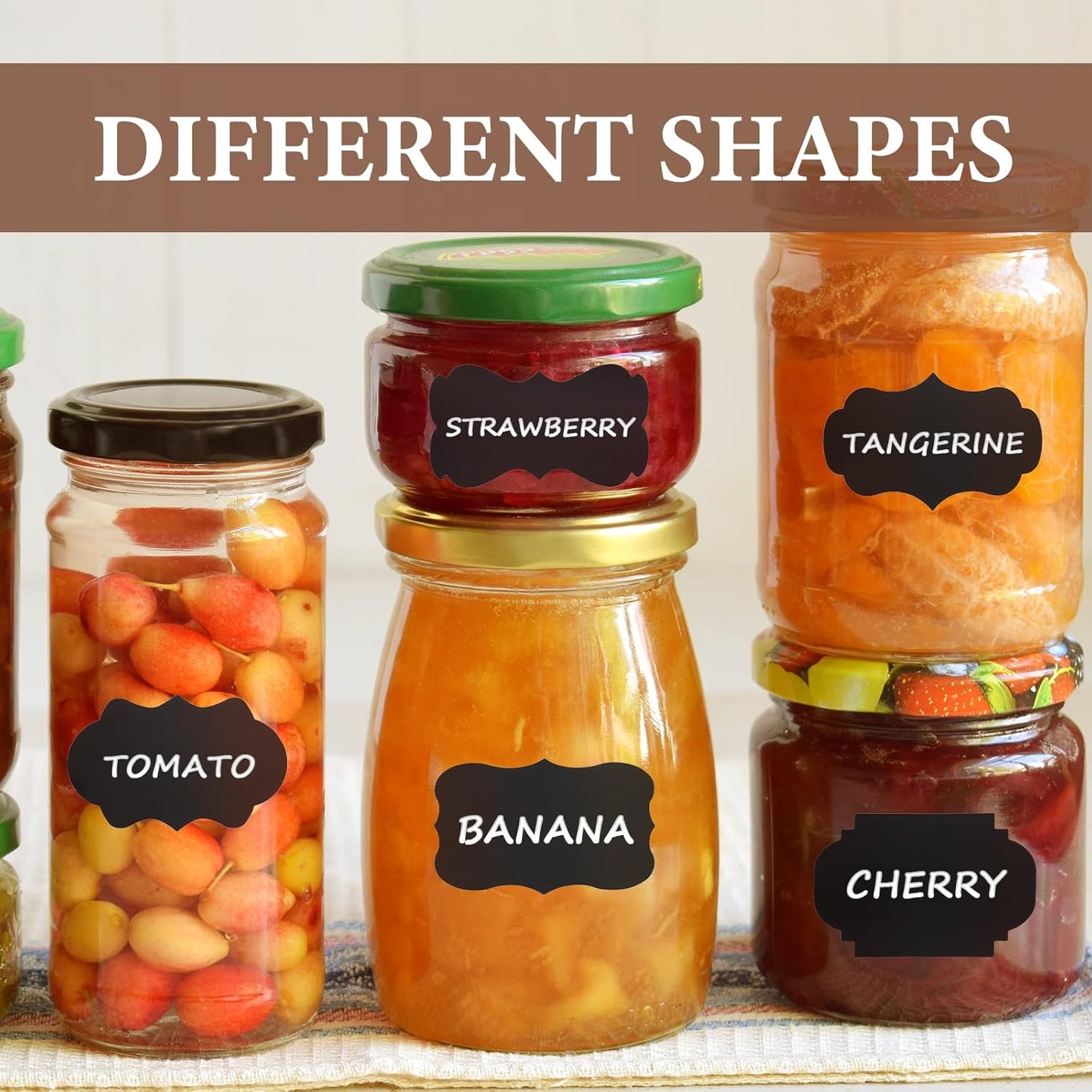 Chalkboard Labels 500 PCS, Reusable Black Labels for Jars, Suitable for Storage Boxes,Food Containers, Spice Containers, Kitchens, Weddings, Craft Making