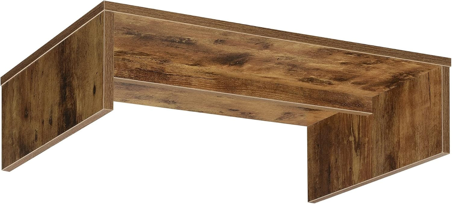 Convenience Concepts Designs2Go Small TV Riser 23.75", for TVs up to 26" - Contemporary TV or Computer Riser for Living Room, Modern Office, Den, Barnwood